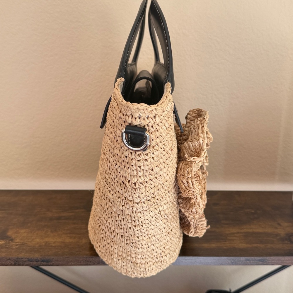 Jason Wu Flower Straw Tote Bag - Picture 5 of 12